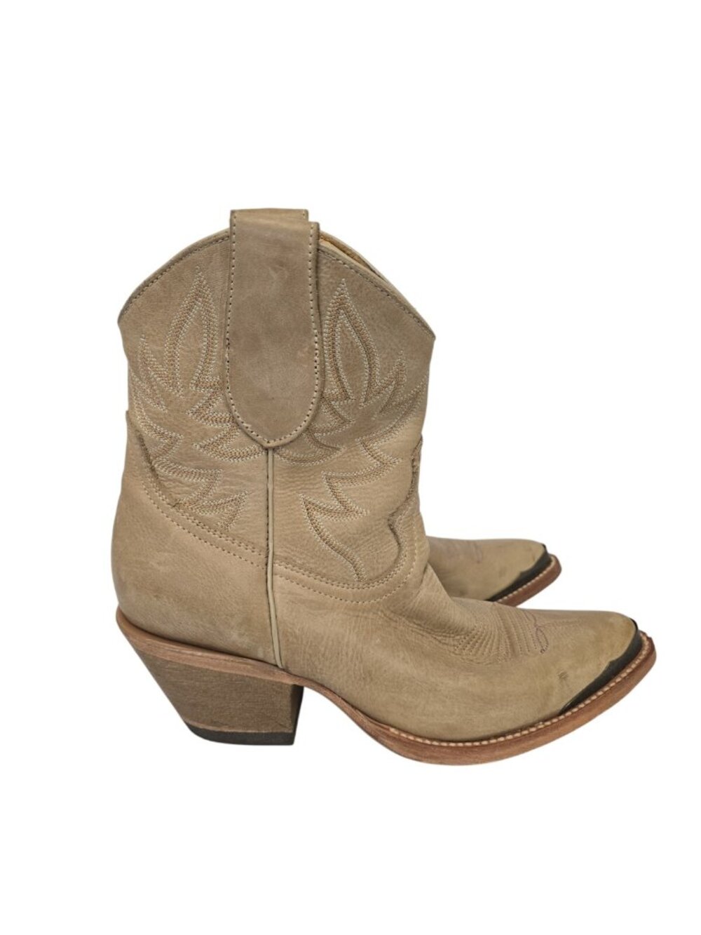 Shyanne Women's Pull On Ankle Cowboy Western Boot Tan 6.5B - Picture 2 of 7